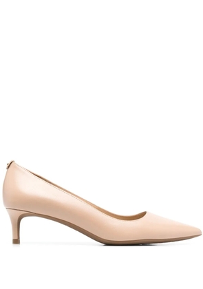 Michael Michael Kors logo-plaque 50mm leather pumps - Neutrals