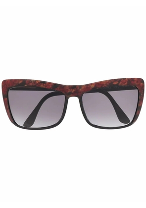 Linda Farrow tortoiseshell cat-eye sunglasses - Black