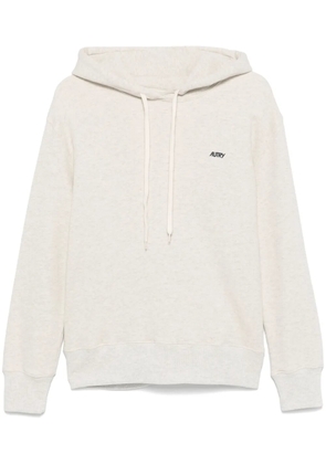 Autry logo-embroidered hoodie - Neutrals