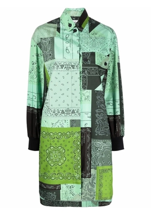 Kenzo paisley-print shirt dress - Green