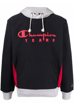 Champion logo print hoodie - Black