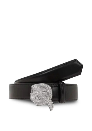 Karl Lagerfeld embellished-buckle belt - Black