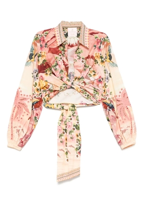 Camilla floral-print blouse - Pink