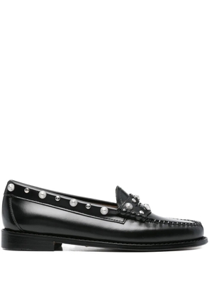 G.H. Bass & Co. embellished leather loafers - Black