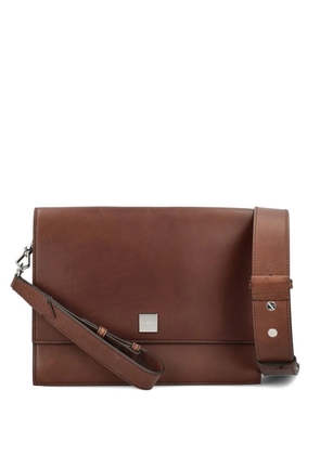 Max Mara BIANCAROUGHM leather crossbody bag - Brown