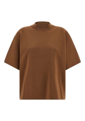 Max Mara crew neck top - Brown