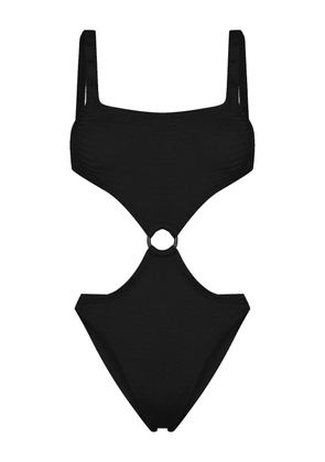 PARAMIDONNA Olivia cut-out crinkled swimsuit - Black