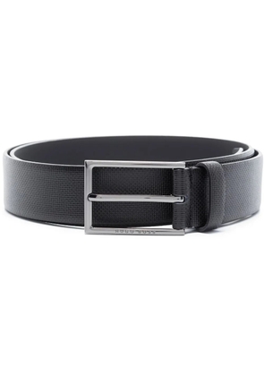 BOSS buckle-fastening leather belt - Black