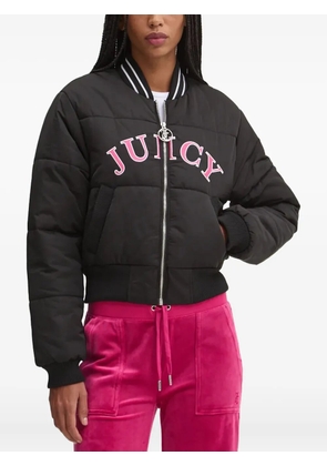 Juicy Couture embroidered quilted jacket - Black