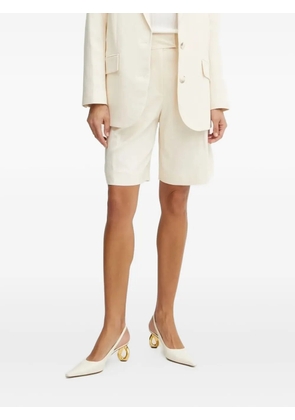 IVY OAK pleated high-waisted shorts - White