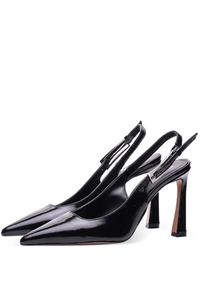 Poche Paris pointed-toe buckle pumps - Black
