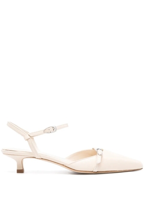 Aeyde pointed-toe leather pumps - Neutrals