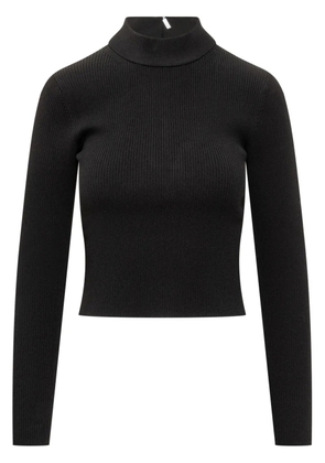 Michael Michael Kors high-neck ribbed-knit jumper - Black