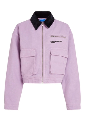 Karl Lagerfeld Jeans workwear cargo jacket - Purple