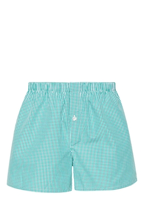 MODES GARMENTS gingham-check cotton boxers - Green