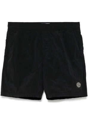 Stone Island logo-appliqué shorts - Black