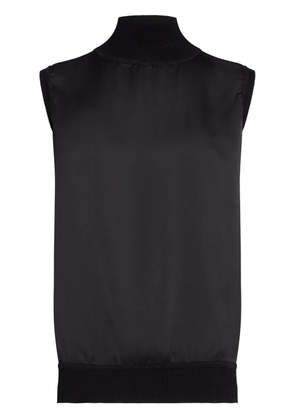 Karl Lagerfeld satin top - Black