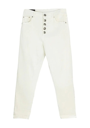 DONDUP Koons metal-buttoned jeans - White