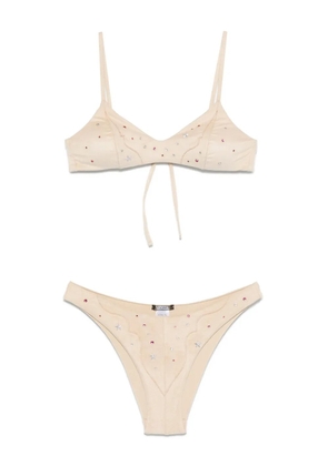 VENUJA stud-embellished bikini - Neutrals