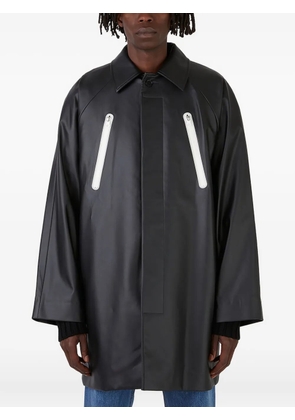 Wynn Hamlyn zip-fastening raglan-sleeve coat - Black