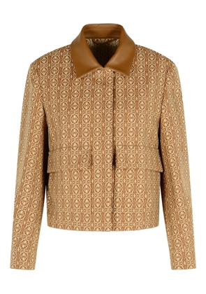 Max Mara jacquard cotton jacket - Brown