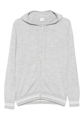 Eleventy hooded zip-up sweater - Grey