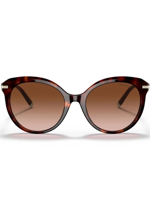 Tiffany & Co Eyewear tortoiseshell-effect round-frame sunglasses - Green