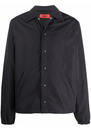 424 button-down shirt jacket - Black