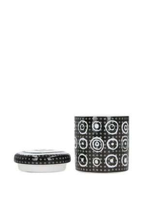 10 CORSO COMO circles print ceramic candle - Black