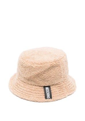 Moschino textured bucket hat - Brown