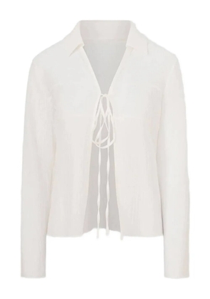 La Piscine v-neck shirt - White