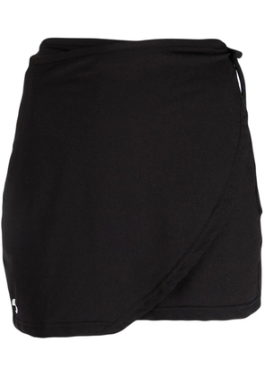 OpéraSPORT wrap-design high-waisted miniskirt - Black