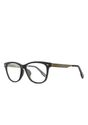 Zegna 5016F horn-frame rectangular glasses - Black