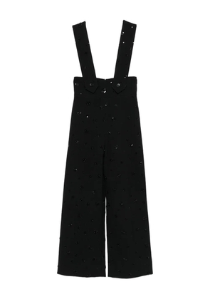Maje sequin-embellished trousers - Black