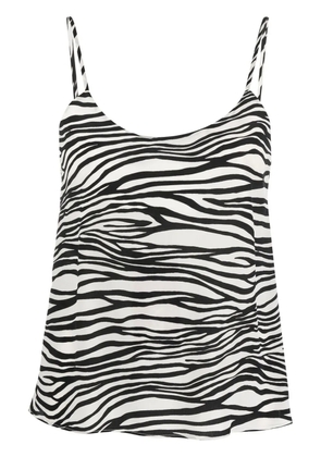 'S Max Mara zebra-print vest top - White