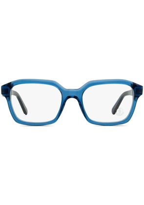 Moncler Eyewear translucent rectangle-frame glasses - Blue