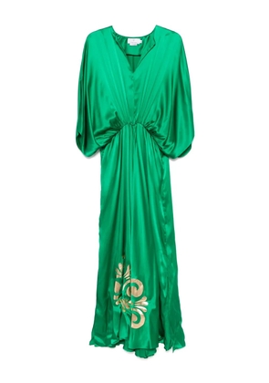 Themis Z Iris silk maxi dress - Green