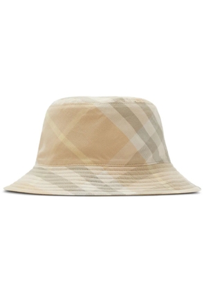 Burberry check-pattern reversible bucket hat - Neutrals