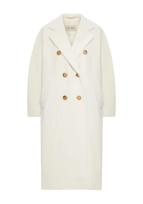 Max Mara Madame 101801 double-breasted wool coat - White