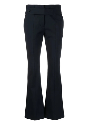 Dorothee Schumacher flared-cut button-detail trousers - Blue