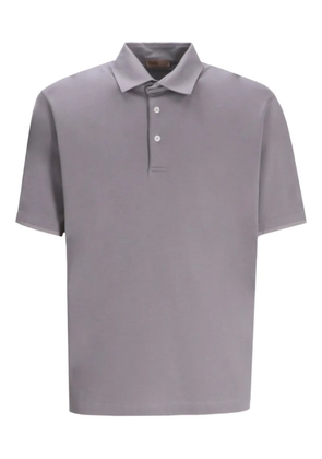 Herno short-sleeve cotton polo shirt - Grey