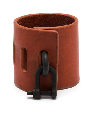 Parts of Four Restraint Charm leather bracelet - Brown