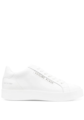 Philipp Plein low-top leather sneakers - White