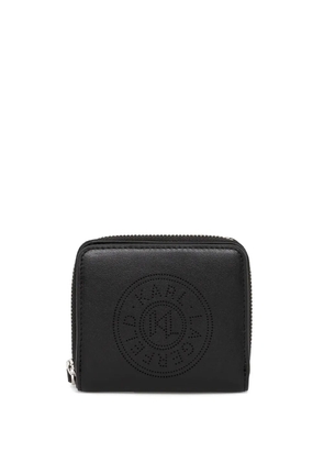 Karl Lagerfeld K/Circle leather bi-fold wallet - Black