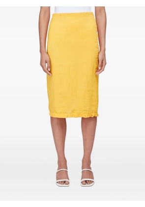 Rejina Pyo zip-up midi skirt - Yellow