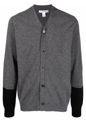 Comme Des Garçons Shirt fine-knit button-up cardigan - Grey