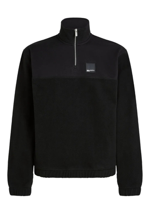 Karl Lagerfeld Jeans fleece half-zip sweatshirt - Black