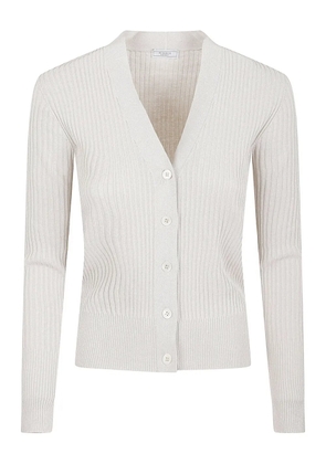 Peserico V-neck cardigan - Neutrals