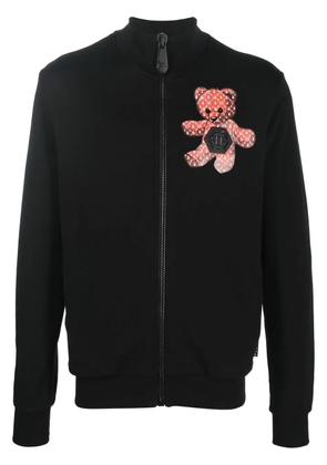 Philipp Plein Teddy Bear zip-up sweatshirt - Black