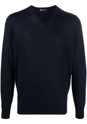 Colombo slim-cut cashmere jumper - Blue